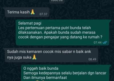Testimoni Les privat 10