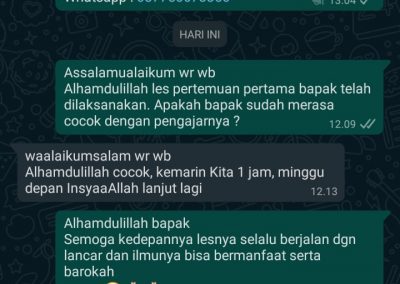 Testimoni Les privat 11