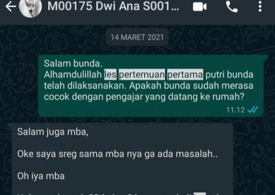 Testimoni Les privat 3