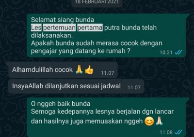 Testimoni Les privat 4