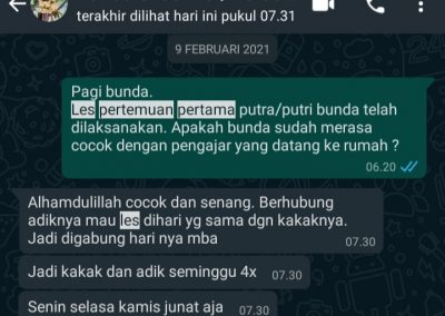 Testimoni Les privat 5