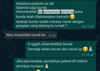 Testimoni Les privat 6