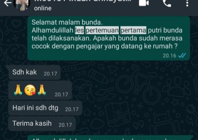 Testimoni Les privat 7